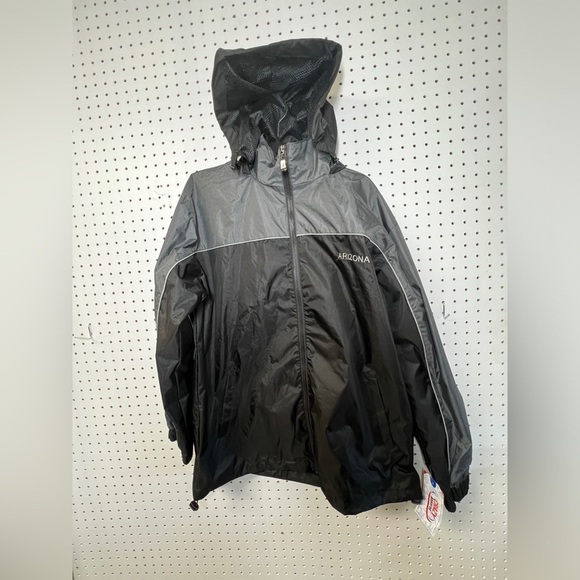 NWT Crazy Apparel Arizona Windbreaker Jacket With Removable Hood size large - Picture 1 of 10